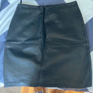 Black Leather Skirt